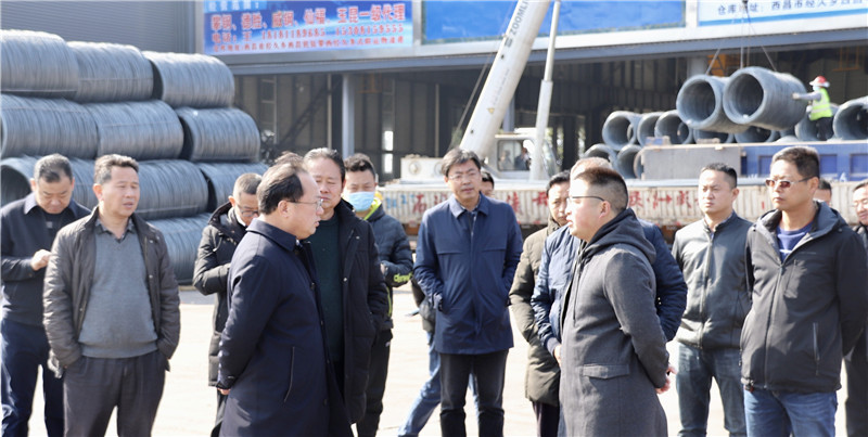 涼山州州委常委、西昌市市委書記馬輝視察通宇物流攀西（裝配建材）物流港(圖3)