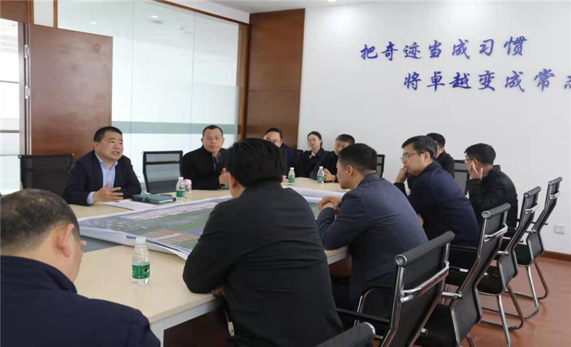 內江市市中區(qū)區(qū)委書記馬炬一行蒞臨通宇物流渤商公司視察指導工作(圖1)
