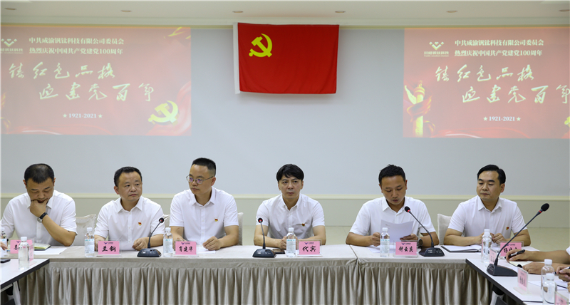 中共成渝釩鈦科技有限公司委員會(huì)召開“鑄紅色品格 迎建黨百年”座談會(huì)(圖2)